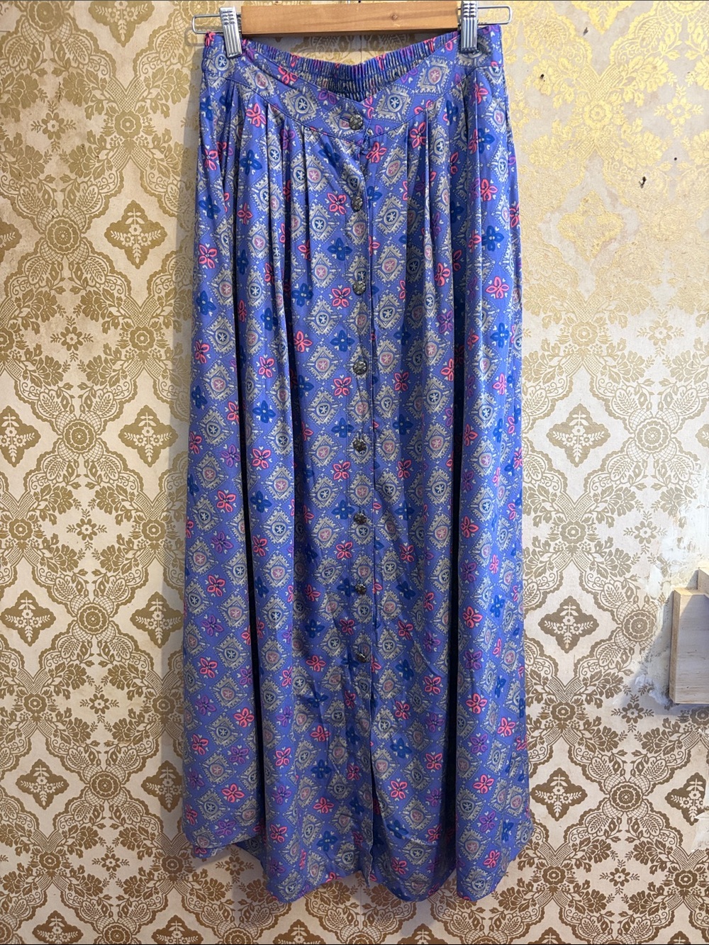 Vintage Sigrid Olsen Cottagecore Maxi Skirt Boho Festival